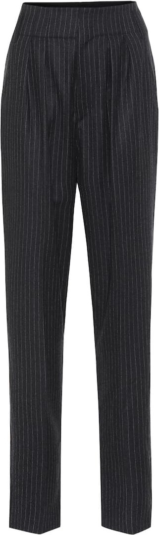 Isabel Marant Magali striped wool high-rise pants