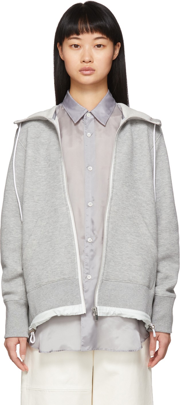Sacai Grey Sprong Hoodie