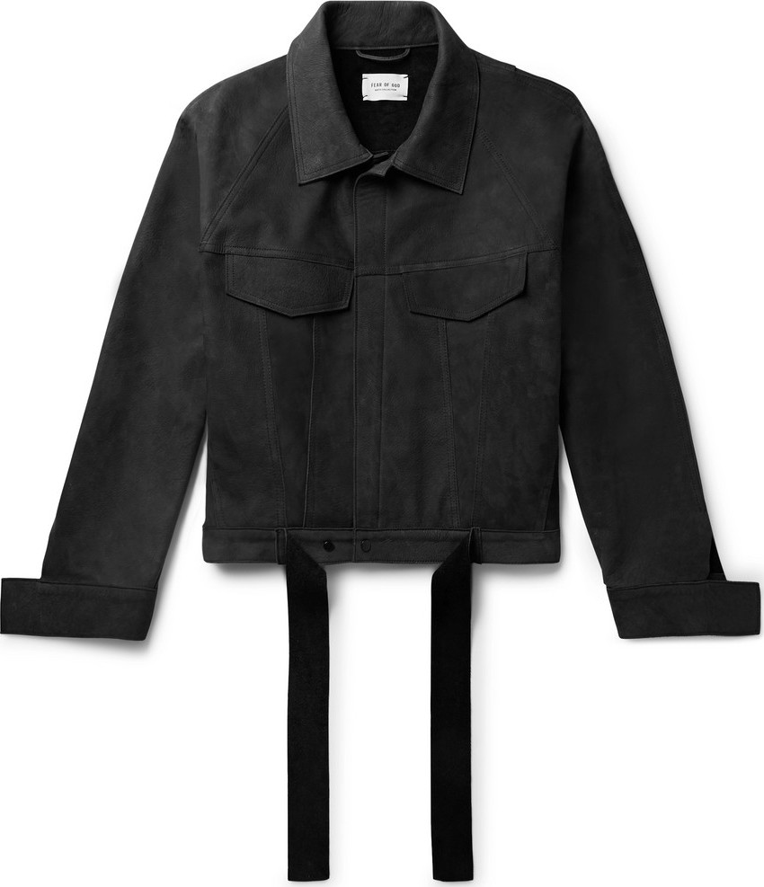 Fear of God Belted Nubuck Trucker Jacket