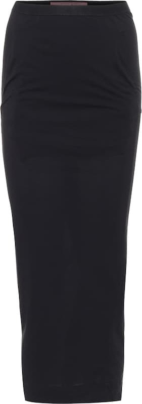 Rick Owens Lilies jersey midi skirt