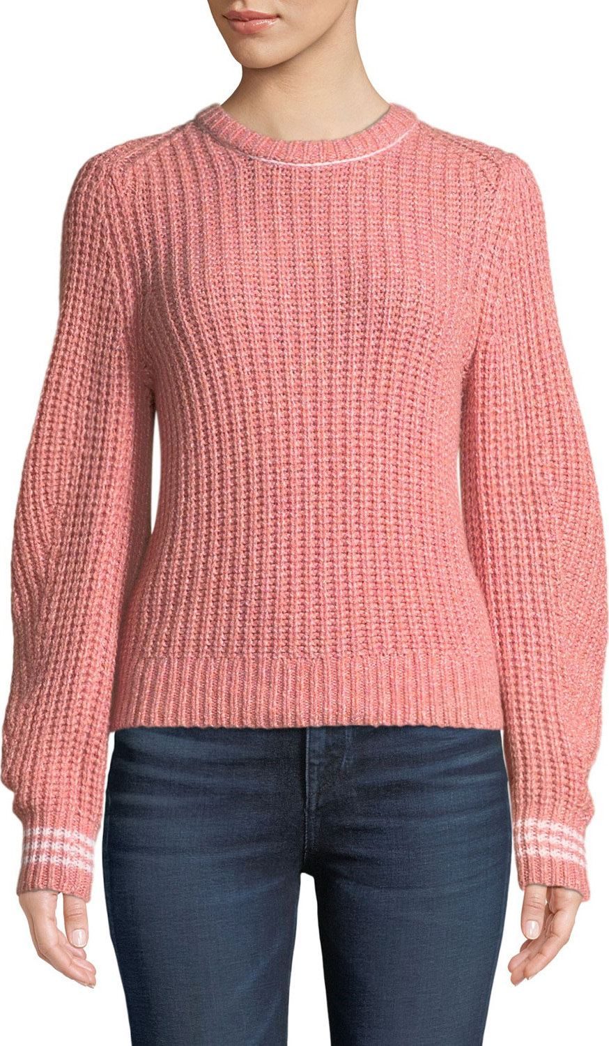 Rag & Bone Cheryl Long-Sleeve Crewneck Sweater