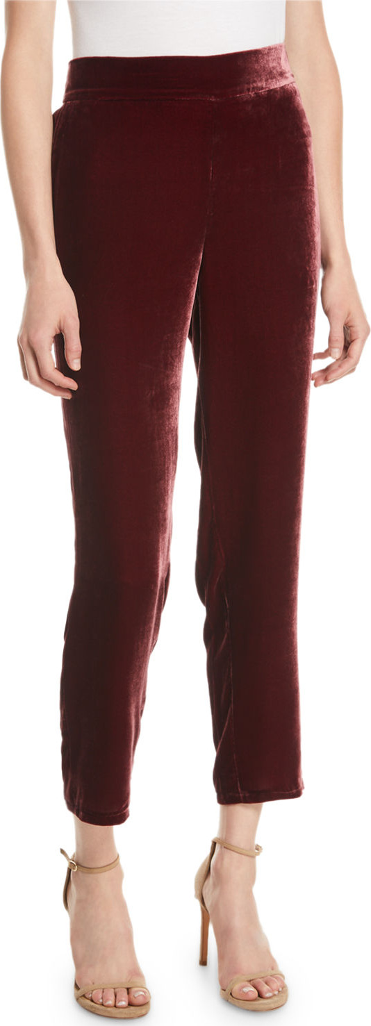 Eileen Fisher Velvet Ankle Trousers