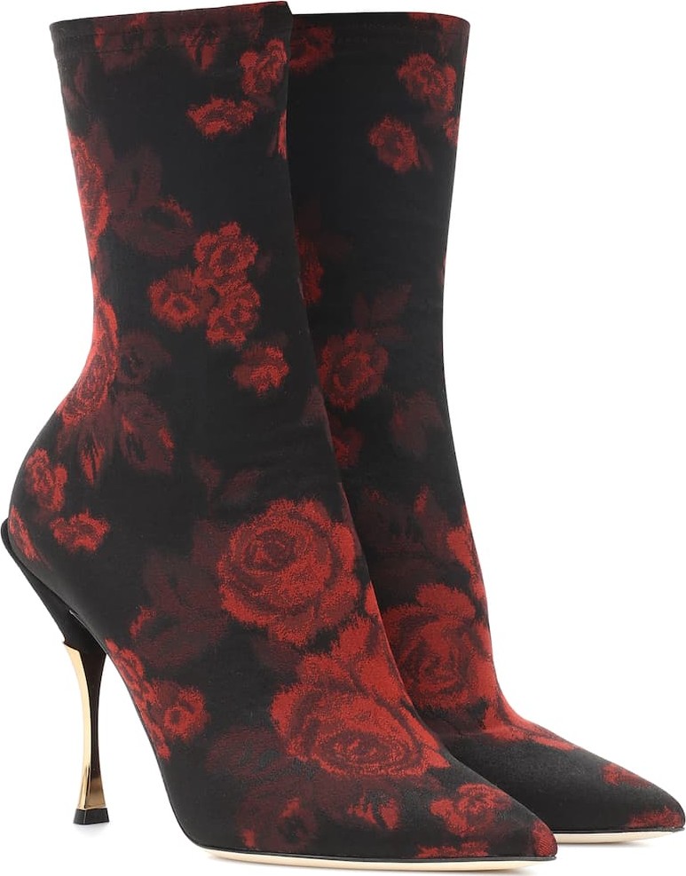 Dolce & Gabbana Cardinale jacquard ankle boots