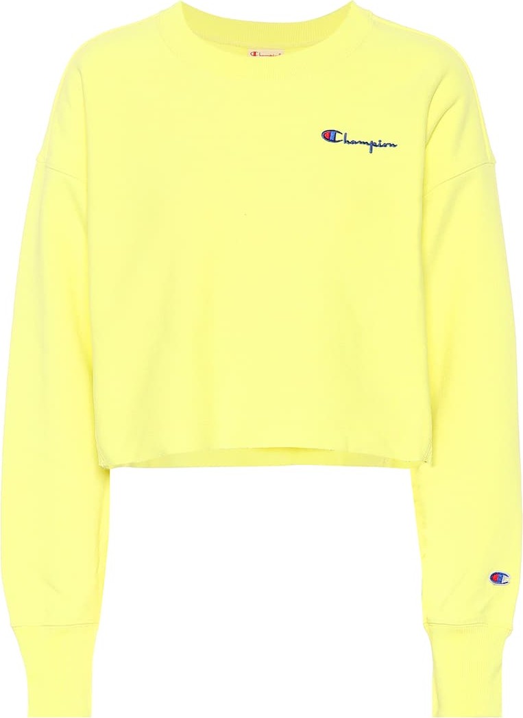 Champion Cropped cotton sweatshirt