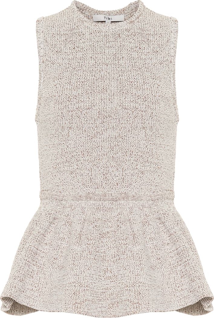 Tibi Peplum knit top