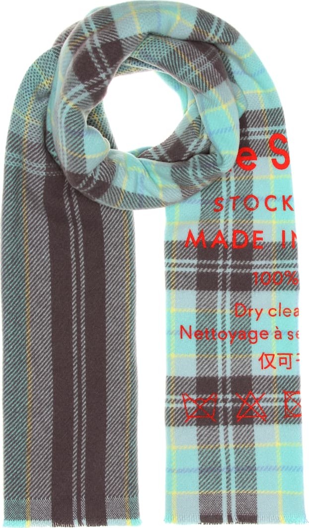 Acne Studios Cassiar checked wool scarf