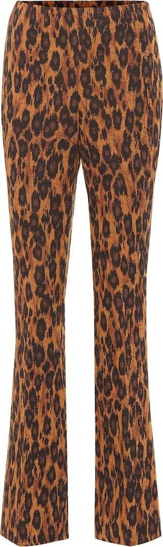 Miu Miu High-rise flared stretch-wool pants