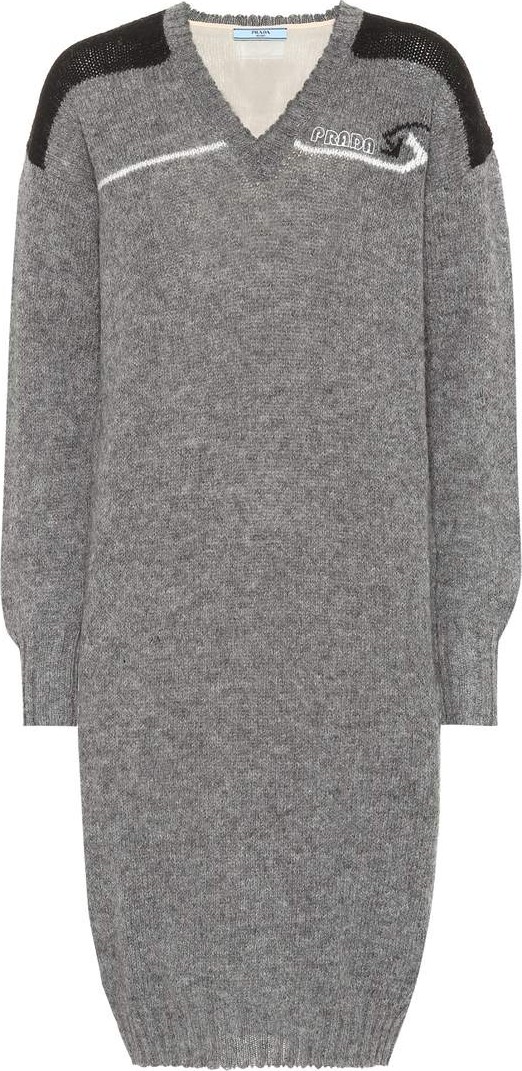 Prada Virgin wool knit dress