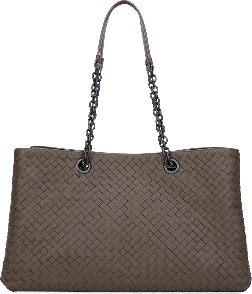 Bottega Veneta Intrecciato Double Chain Tote Bag