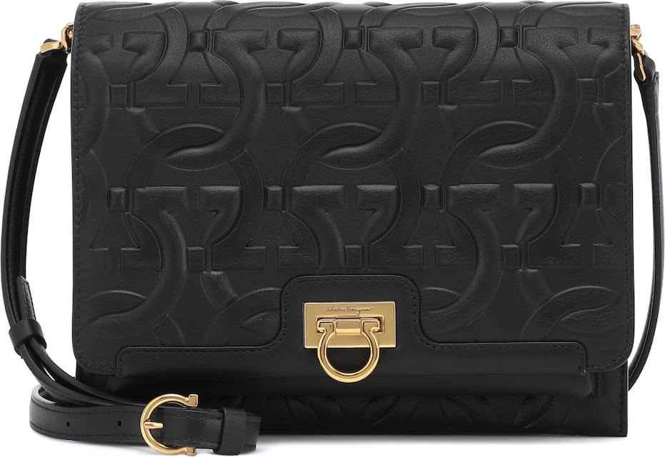 Salvatore Ferragamo Gancini leather shoulder bag