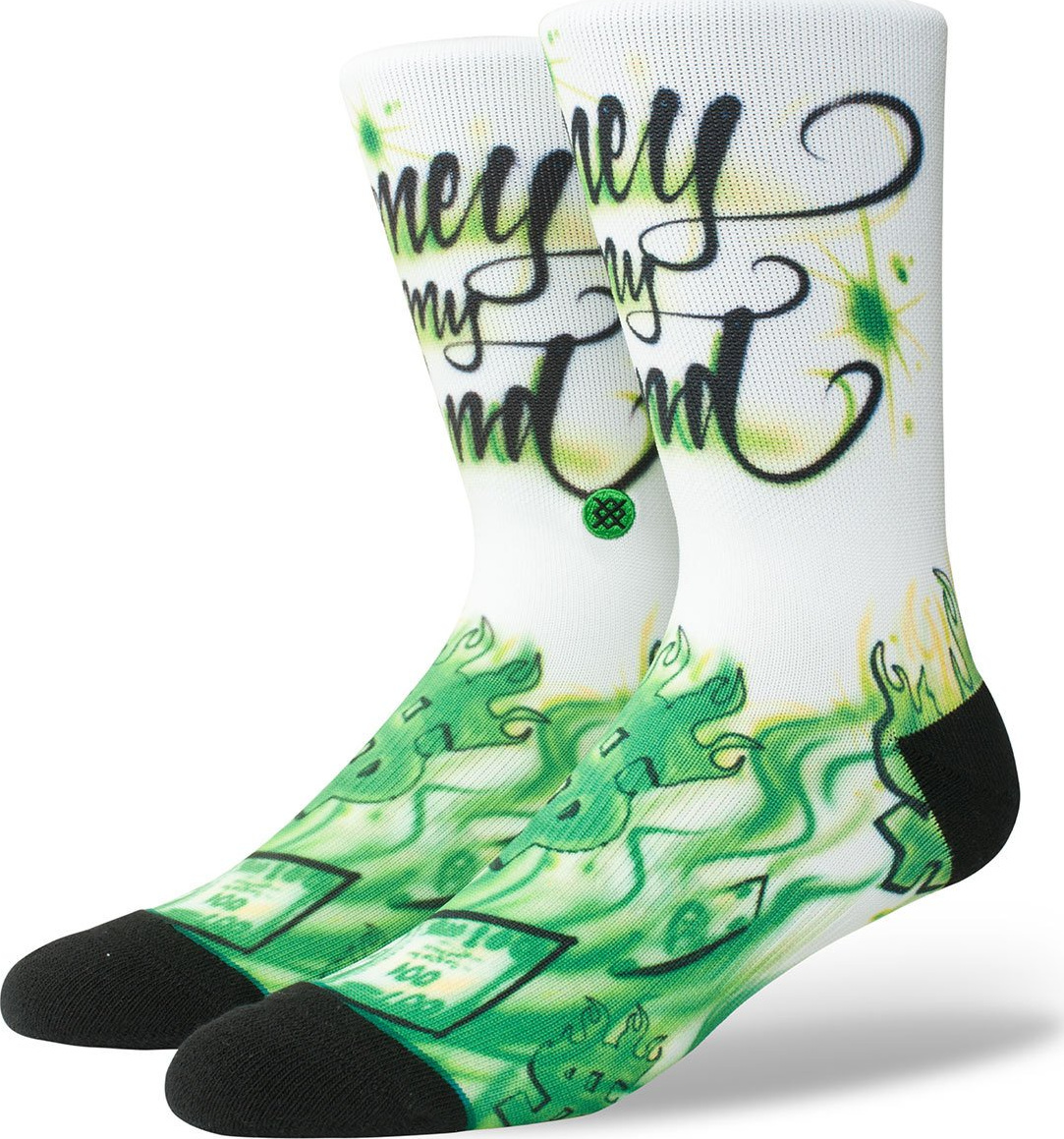 STANCE Men's Airbrushed Money Graphic Socks