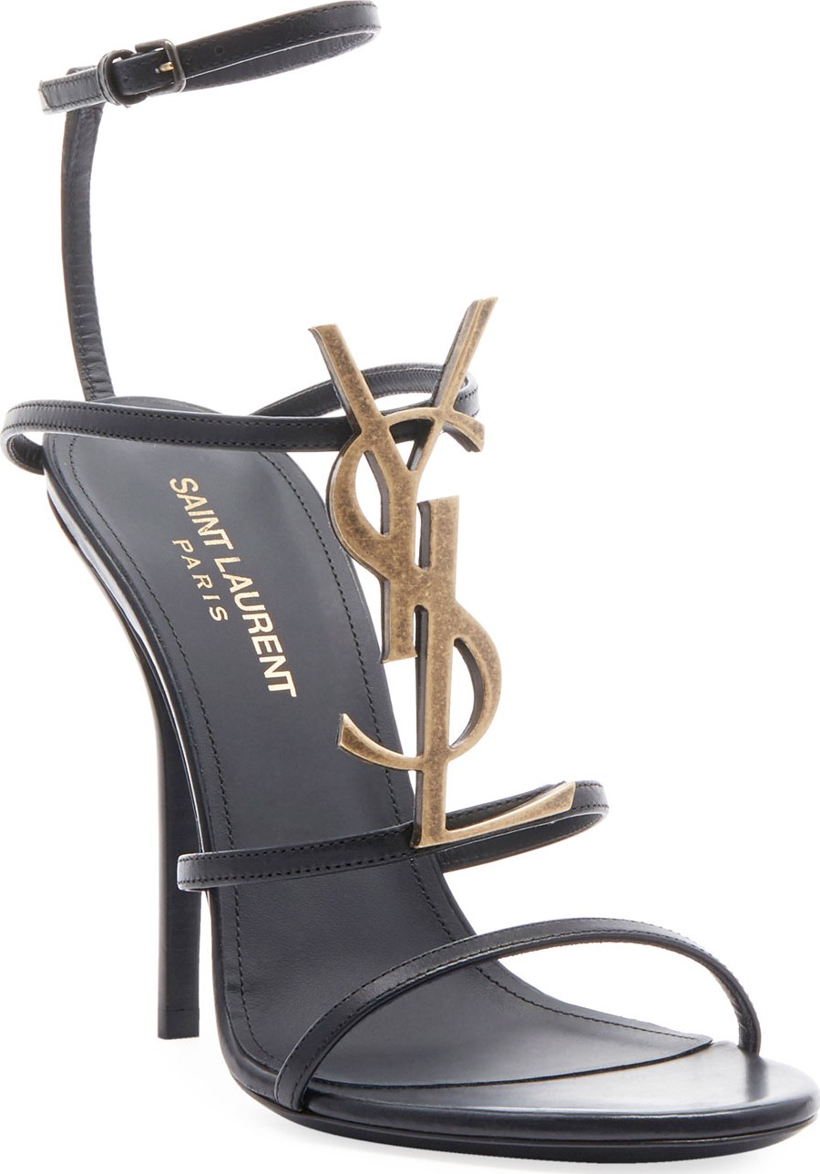 Saint Laurent Cassandra High Logo Sandal