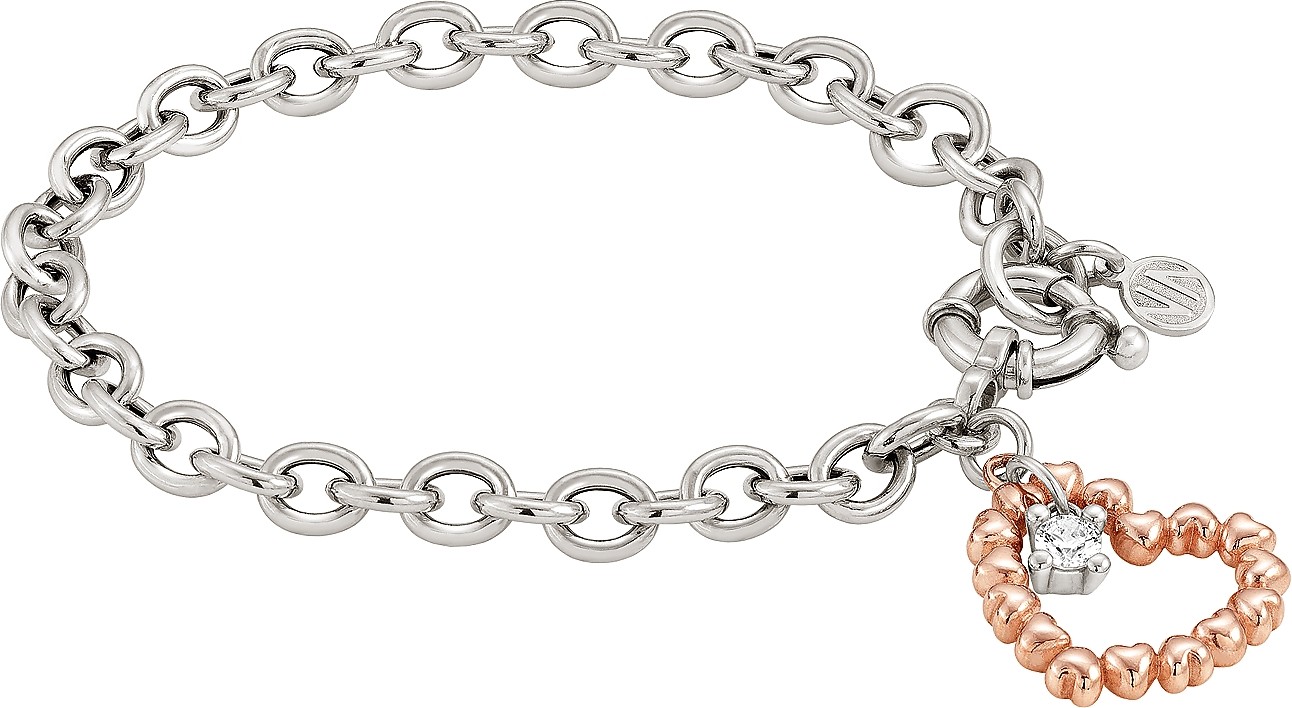 Nomination Rock in Love Bracelet w/Heart Pendant