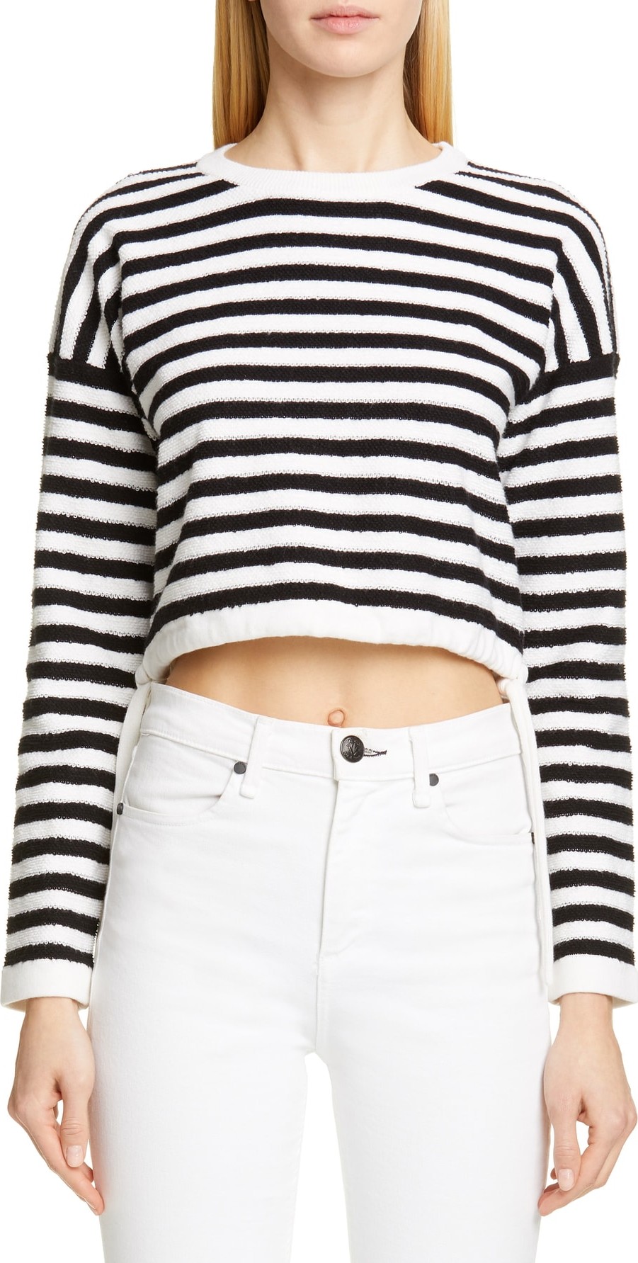 Victor Glemaud Stripe Crop Top
