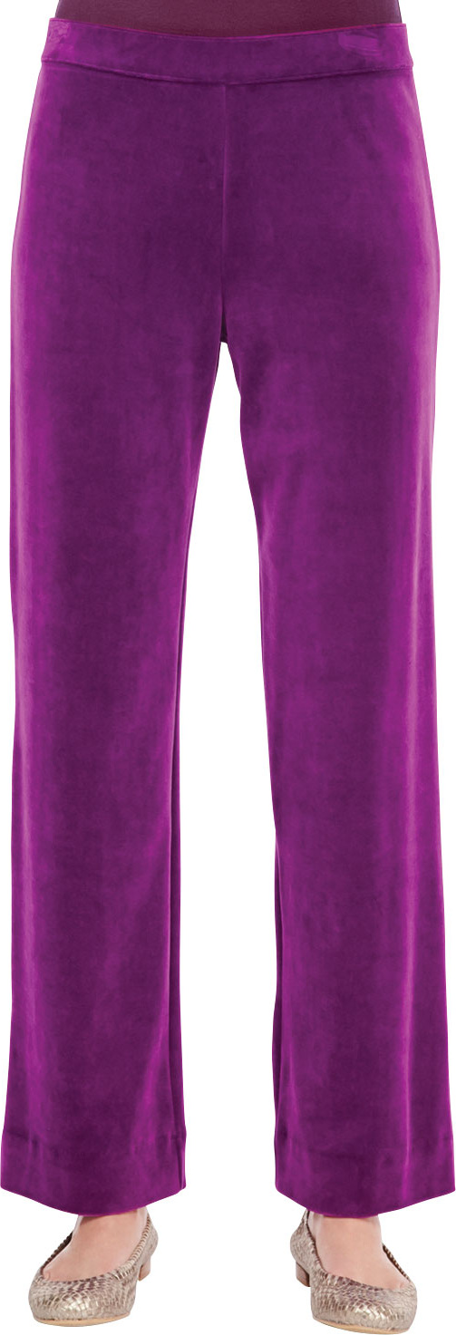 Joan Vass Solid Velour Pants