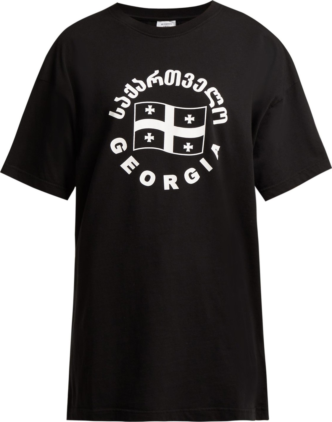 Vetements Flag-print cotton T-shirt