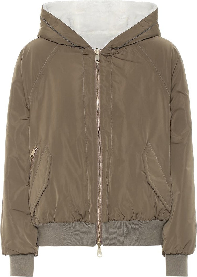 Brunello Cucinelli Technical silk-blend jacket