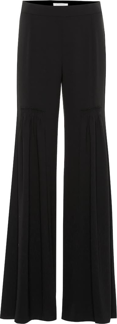 Chloe Wide-leg crêpe pants
