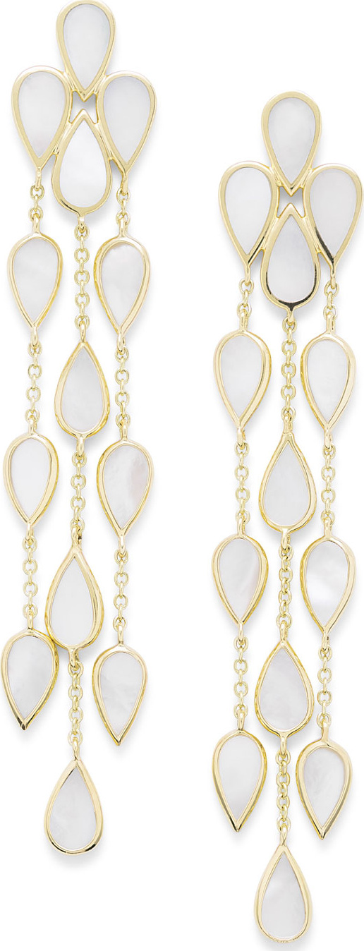 IPPOLITA 18k Polished Rock Candy Multi-Pear Mother-of-Pearl Dangle Earrings