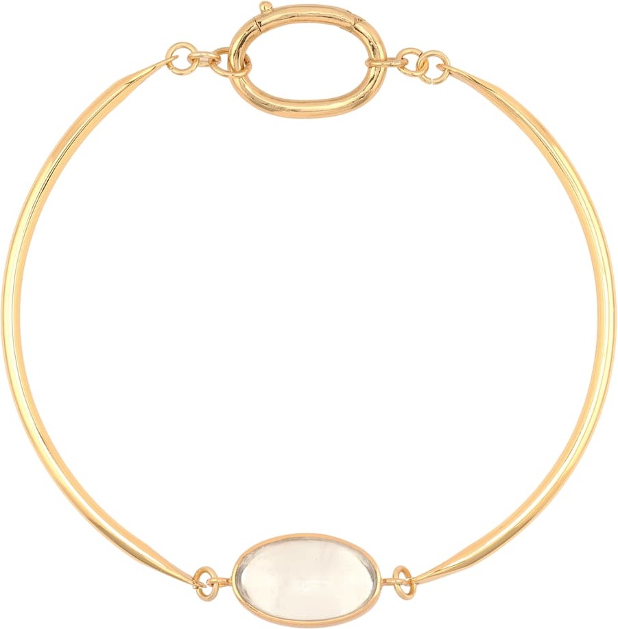 TOHUM Design Surya 24kt gold-plated choker with crystal