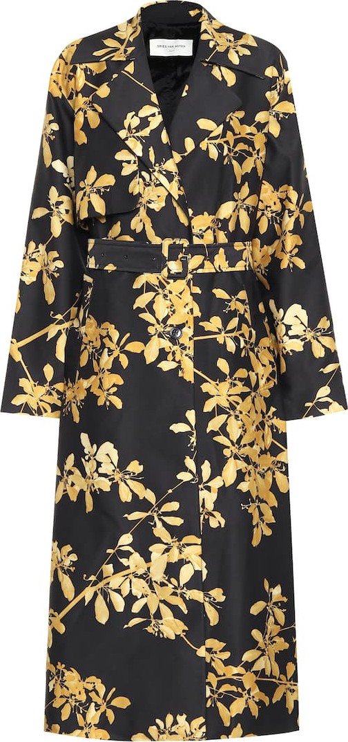 Dries Van Noten Printed twill coat
