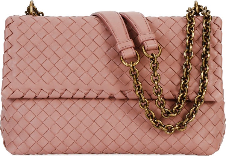 Bottega Veneta Intrecciato Double Chain Shoulder Bag