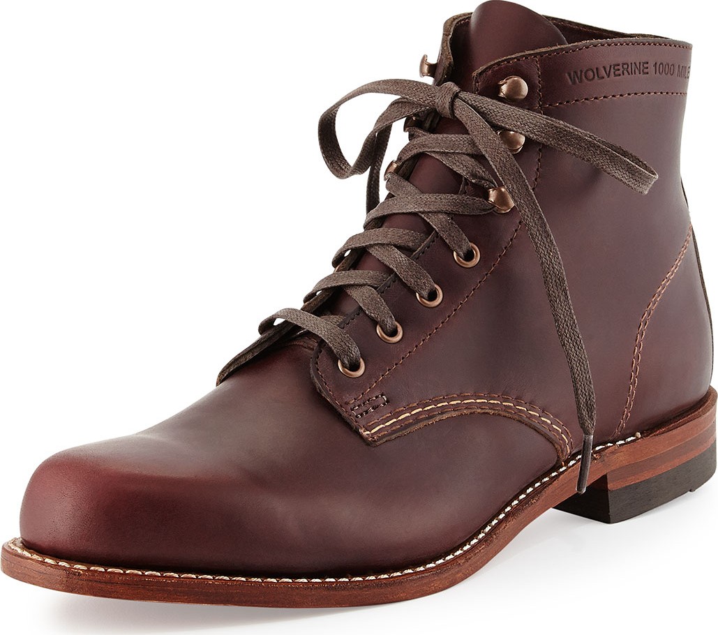 Wolverine Cordovan 1000 Mile Boots, Brown