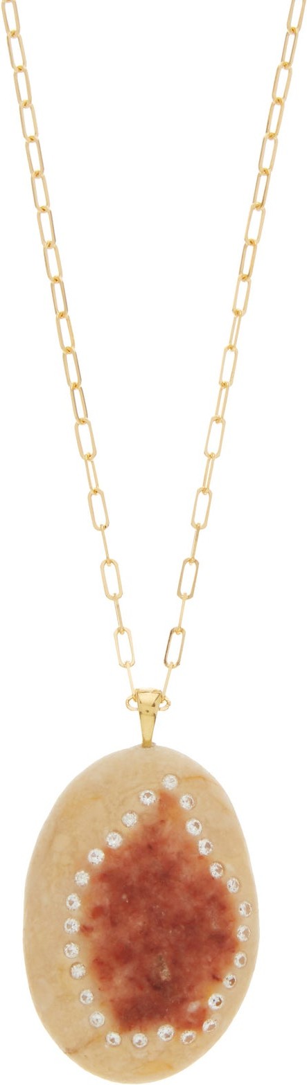 Cvc Stones Sweetness diamond & 18kt gold pendant necklace