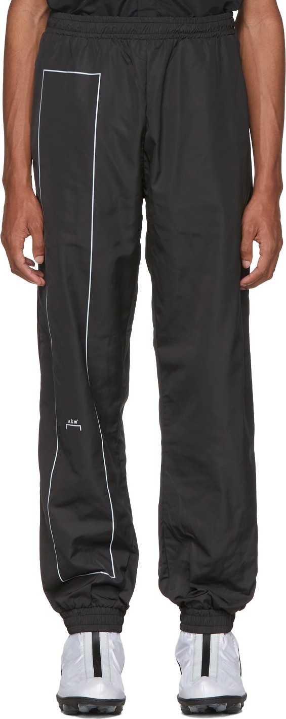 A-Cold-Wall* Black Rectangle Print Lounge Pants