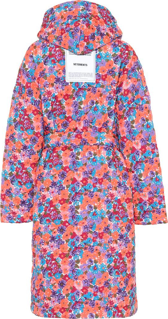 Vetements Quilted floral coat
