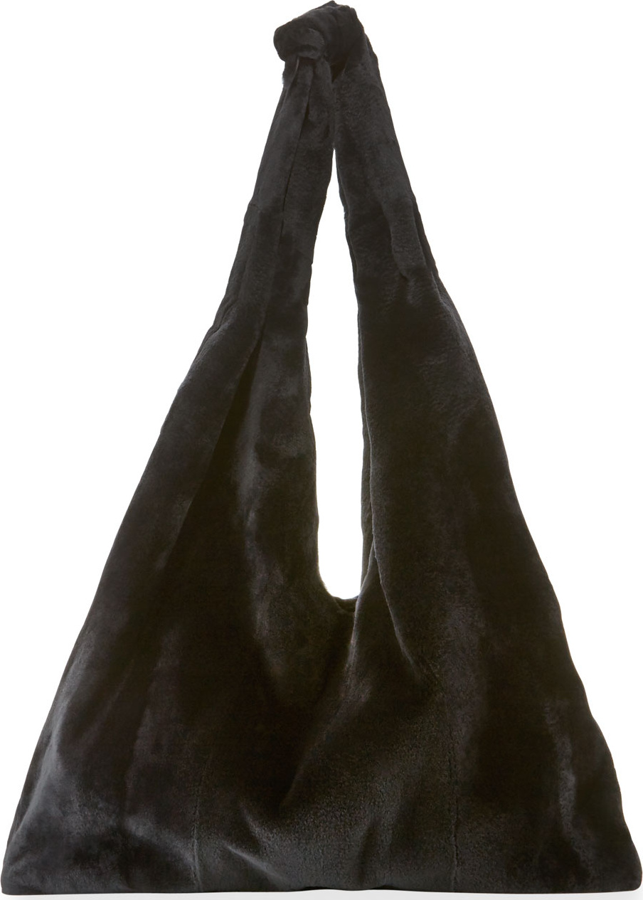 THE ROW Bindle Mink Fur Hobo Bag