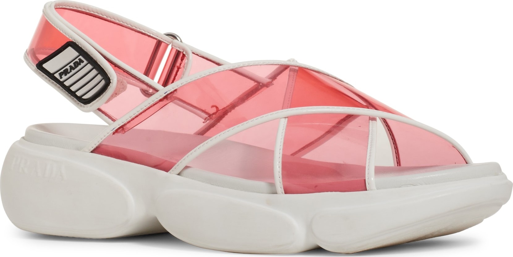 Prada Transparent Strap Sport Sandal