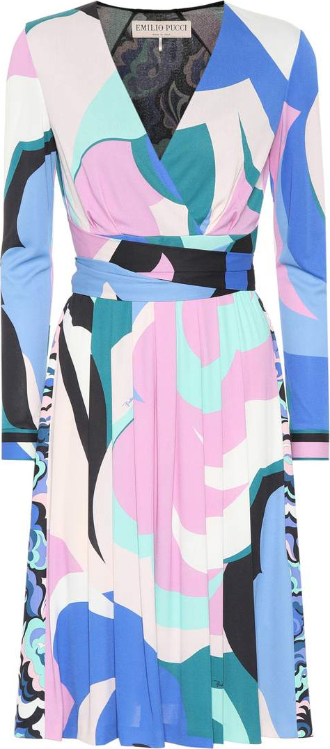 Emilio Pucci Printed silk-blend dress