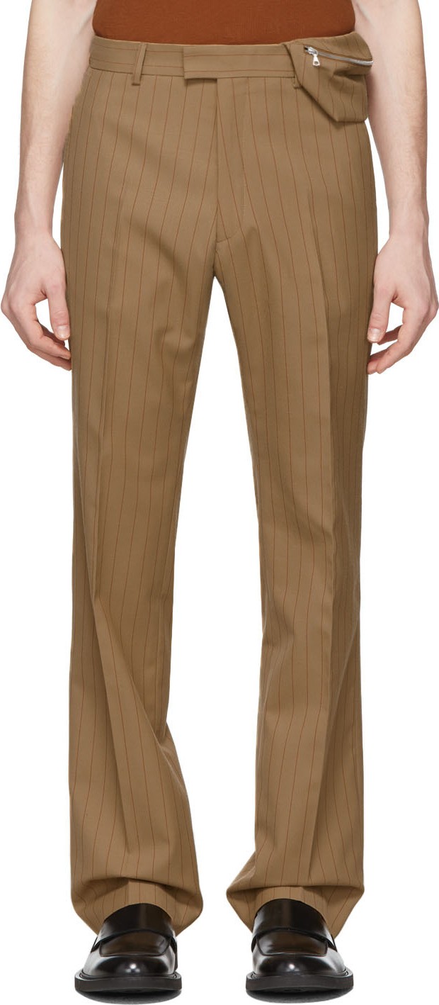 Dries Van Noten Brown & Red Prowse Trousers