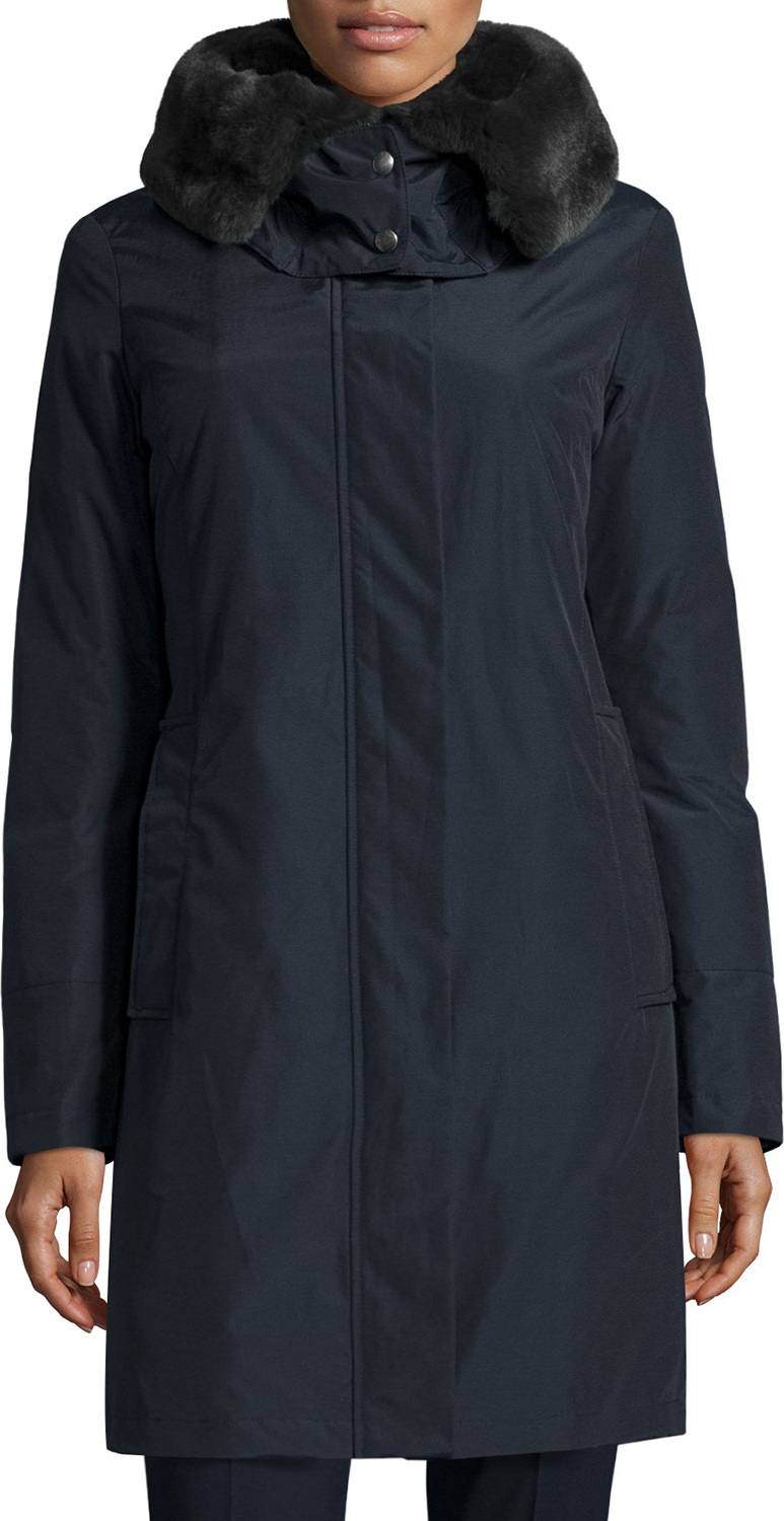 Woolrich Bow Bridge Hooded Tech-Fabric Jacket