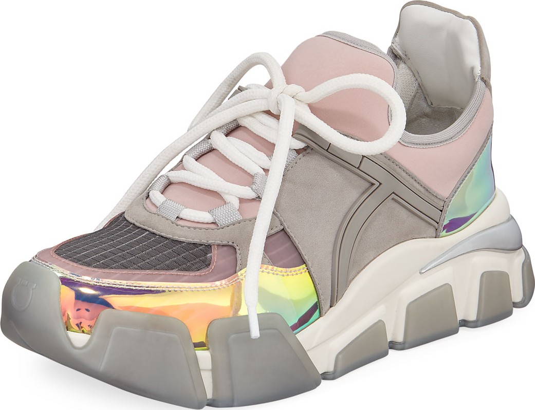 Salvatore Ferragamo Cimbra Lace-Up Dad Sneakers