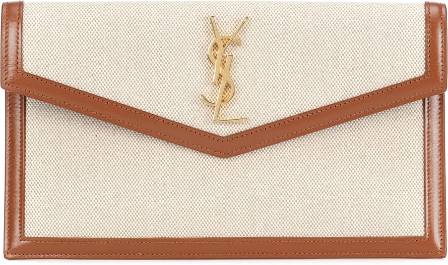 Saint Laurent Uptown canvas clutch
