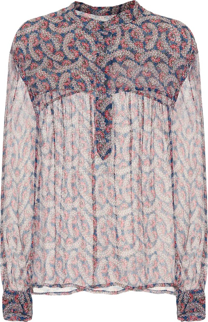 Isabel Marant Etoile Printed silk blouse