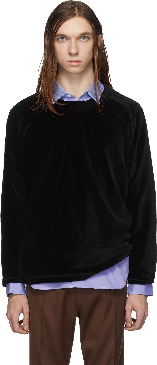 Needles Black Velour T-Shirt
