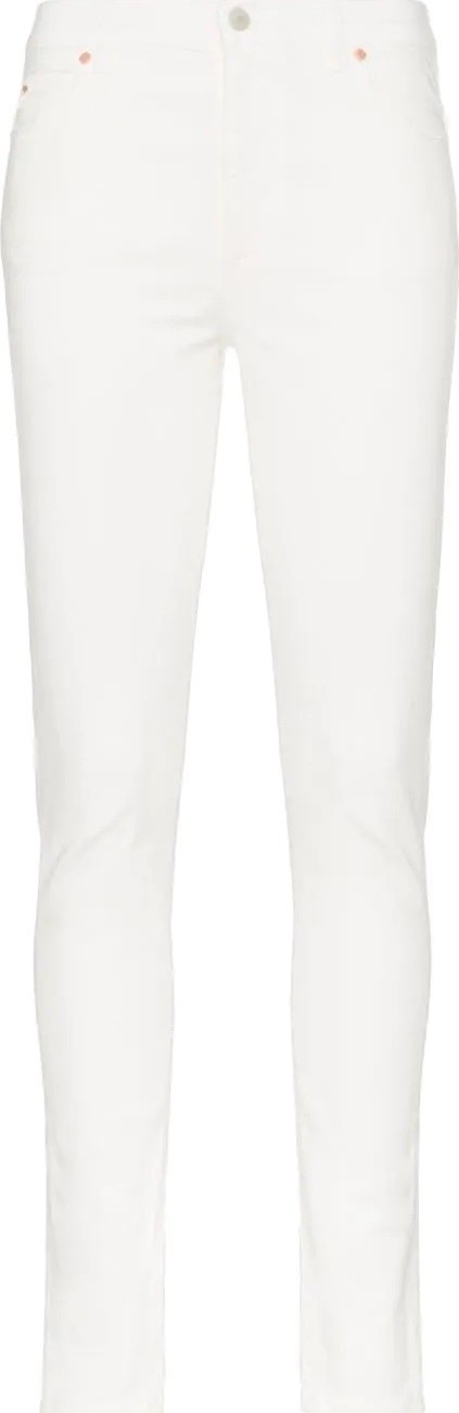 Gucci high waist logo patch skinny jeans