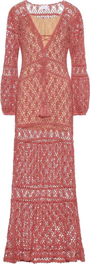 Anna Kosturova Bianca crochet cotton dress