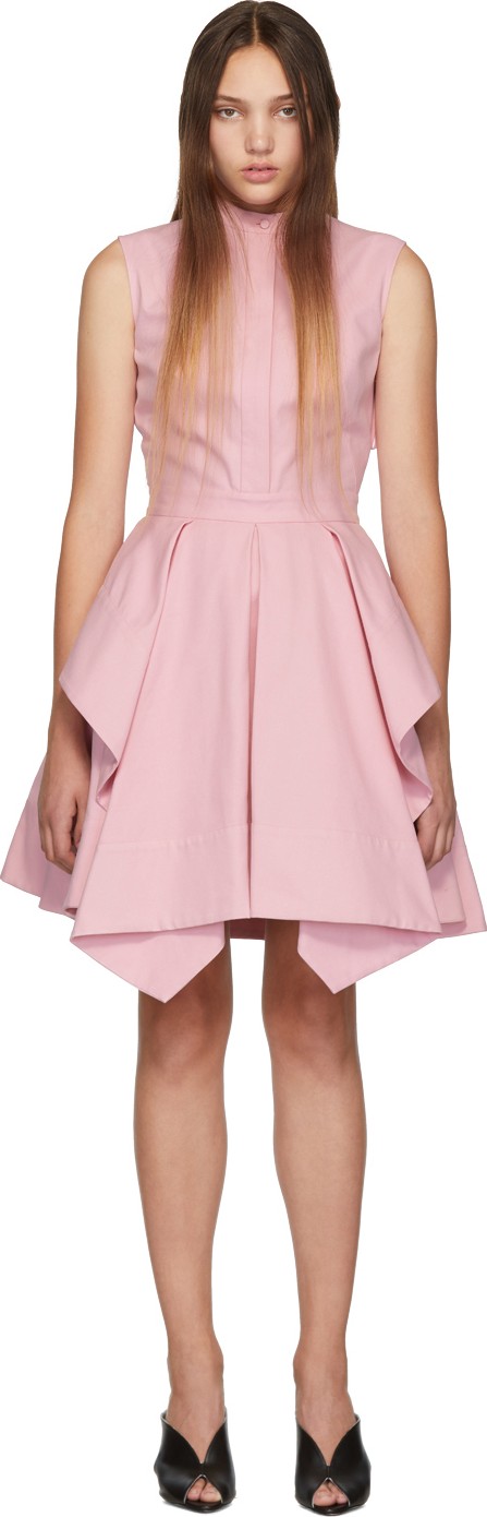 Alexander McQueen Pink Ruffle Dress