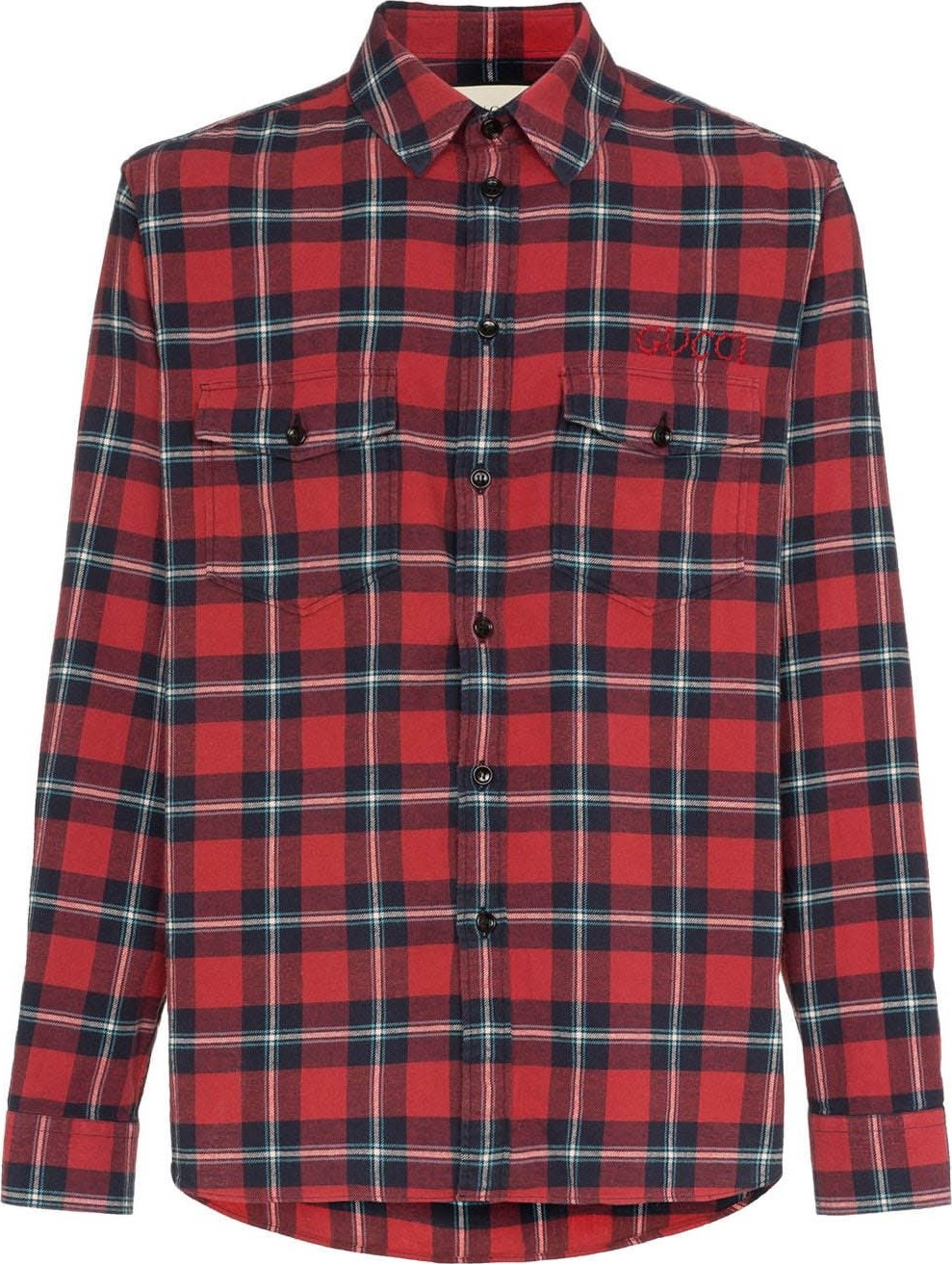 Gucci Paramount checked cotton button down