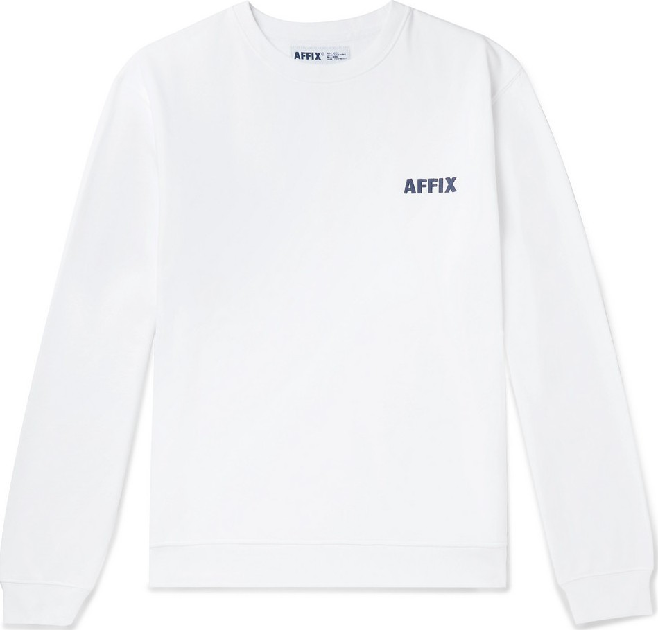 Affix Logo-Embroidered Fleece-Back Cotton-Jersey Sweatshirt