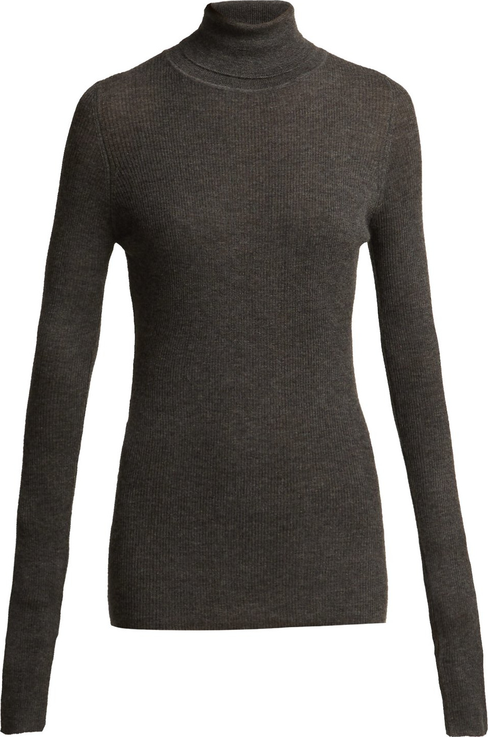 Raey Roll-neck fine-rib cashmere sweater