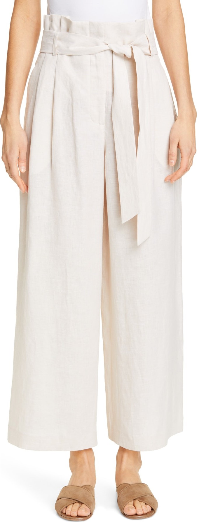 Lafayette 148 New York Morris High Waist Linen Pants