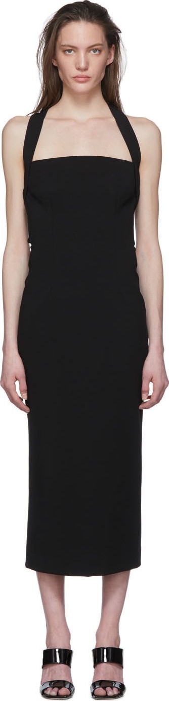 Dolce & Gabbana Black Jersey Longuette Dress