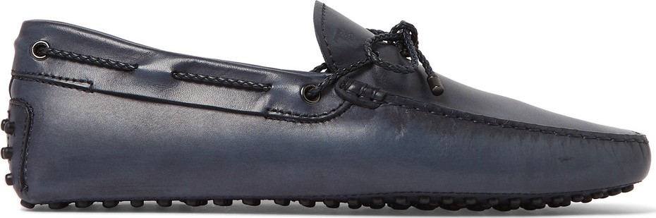Tod's Burnished-Leather Driving Shoes