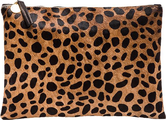 Clare V Flat Calf Hair Clutch