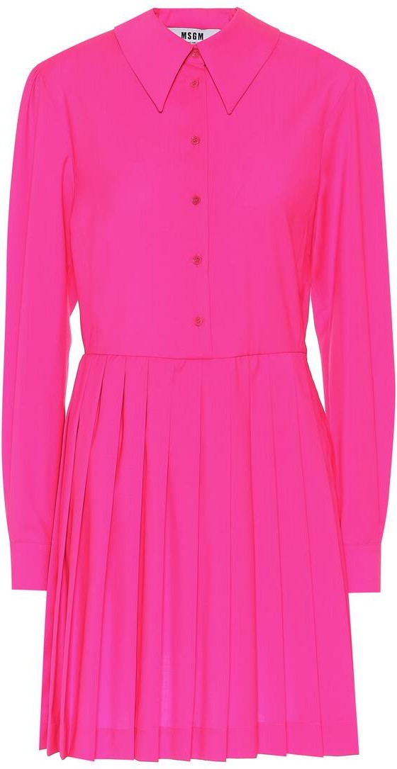 MSGM Virgin wool shirt dress